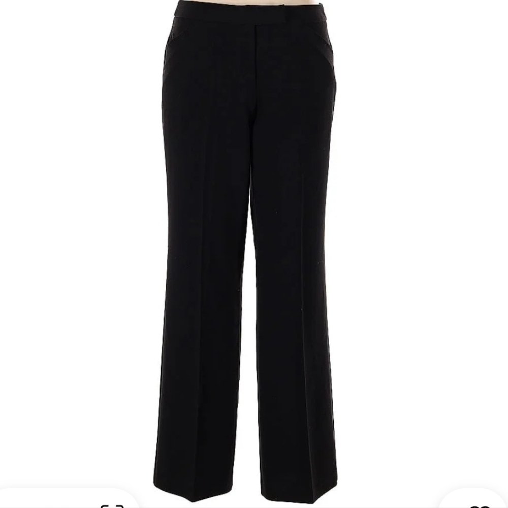 Nicole Miller New York Solid Black Work Pant Size 10 - Picture 7 of 8